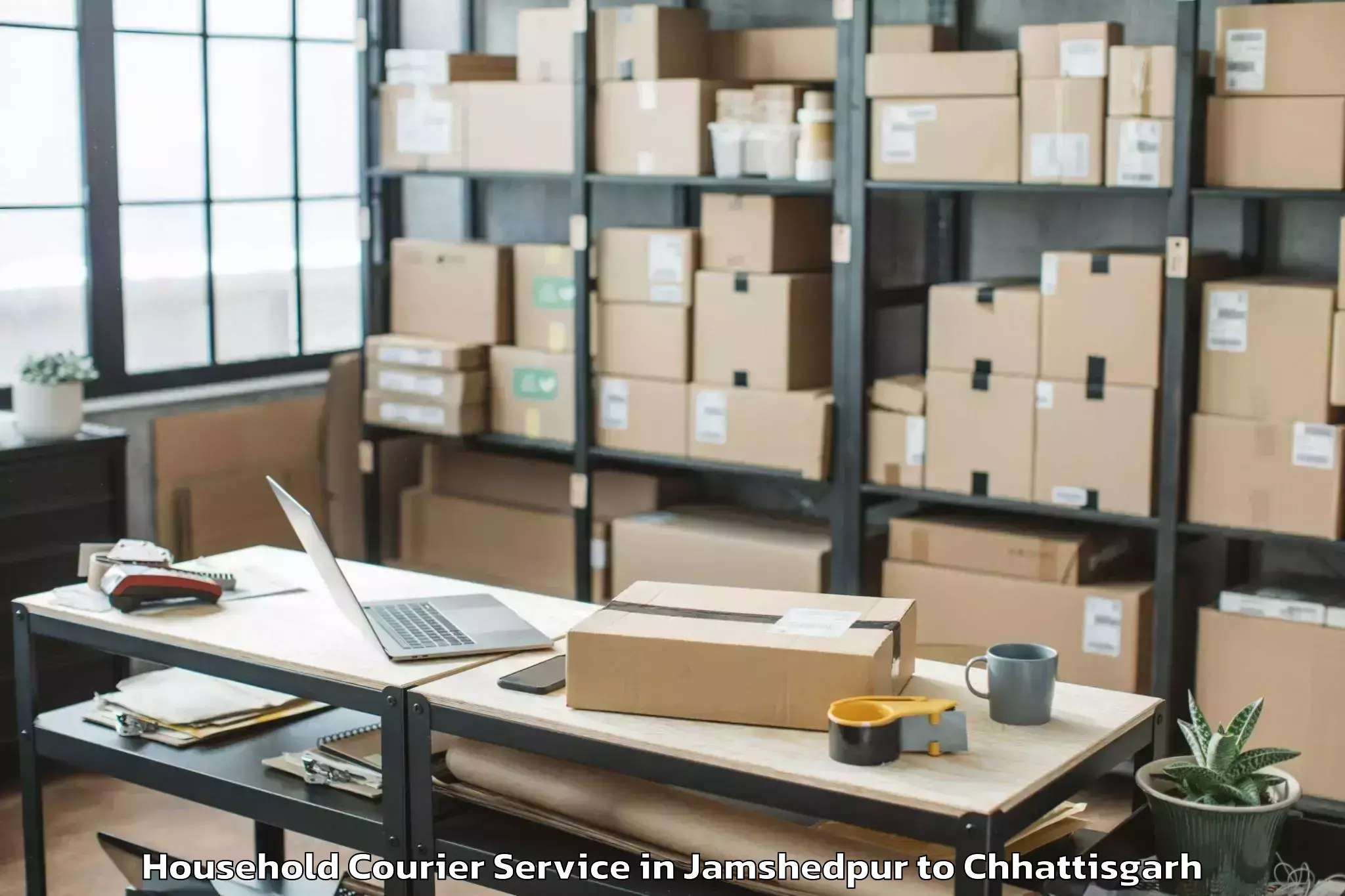 Quality Jamshedpur to Mungeli Household Courier